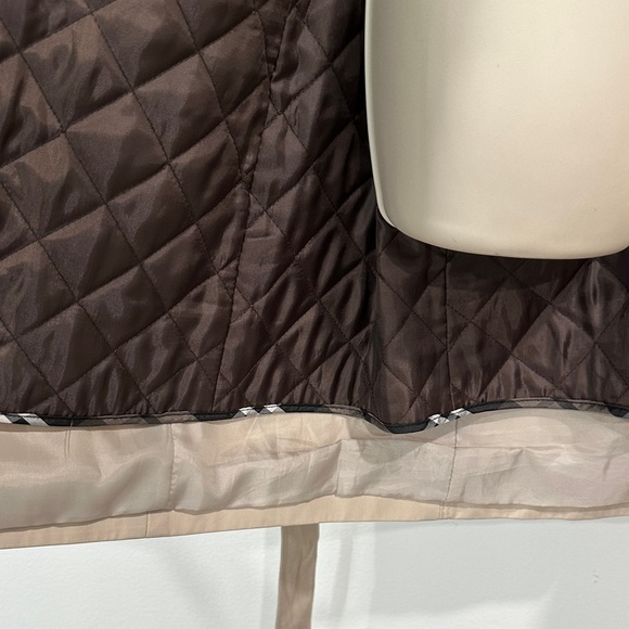 London Fog Beige Double-Breasted Water Resistant Trench Coat - Picture 10 of 16